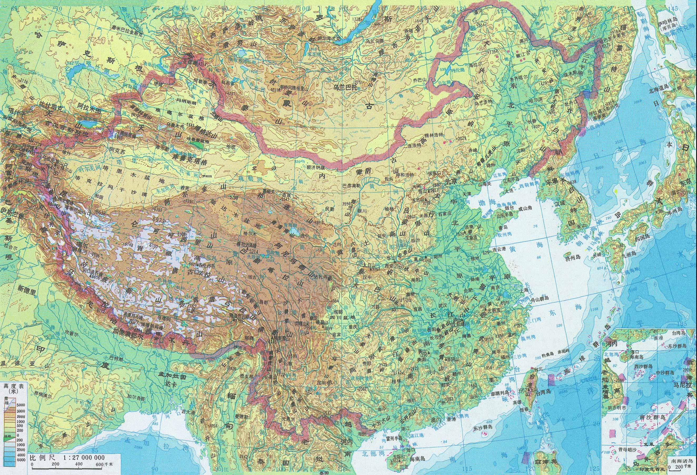 可以将划分为四大地理区域,即北方地区,南方地区,西北地区和青藏